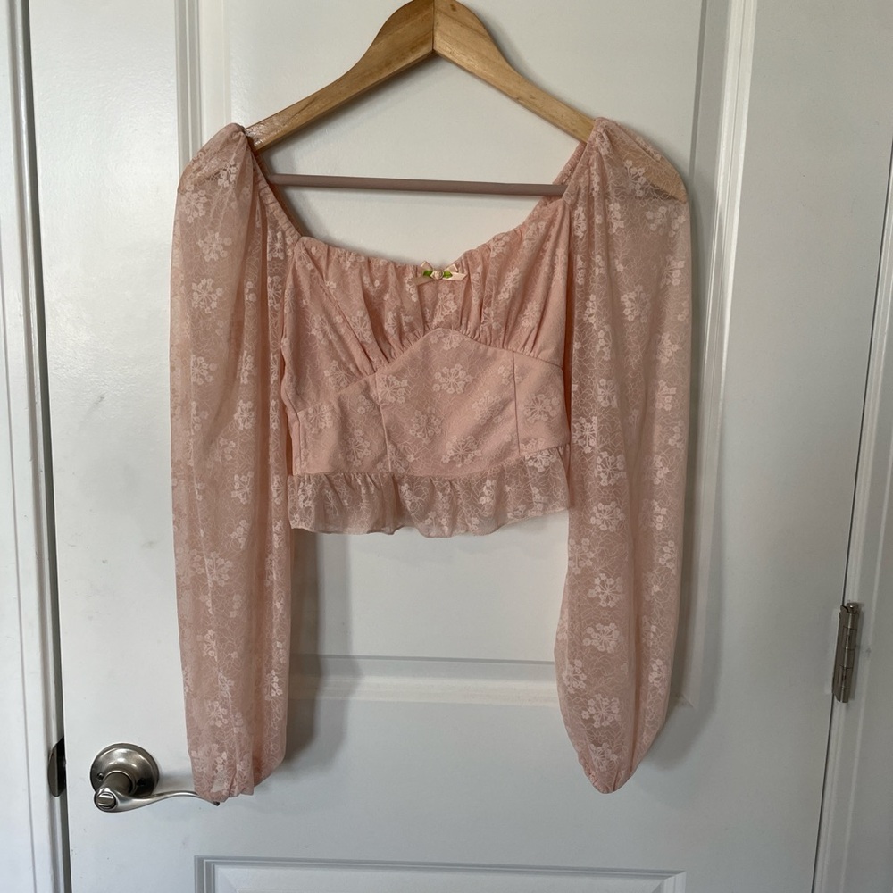 NWOT Altar’d State pink top